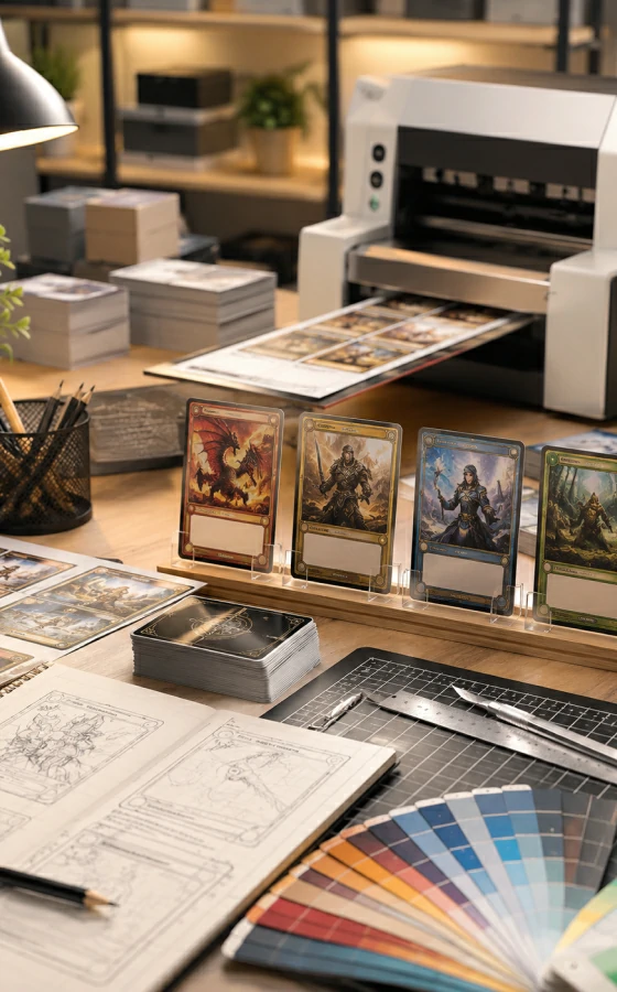 Collectible card production